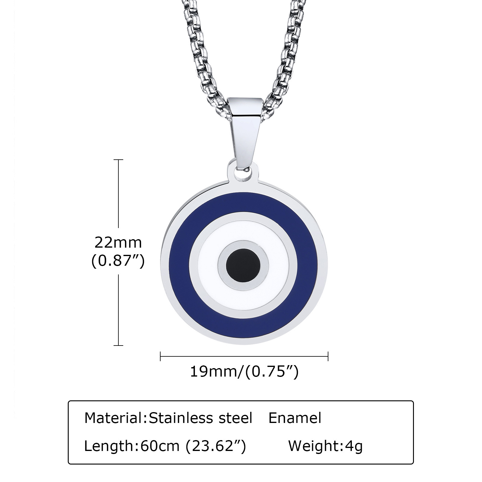Grecian Evil Eye Necklace Image 1