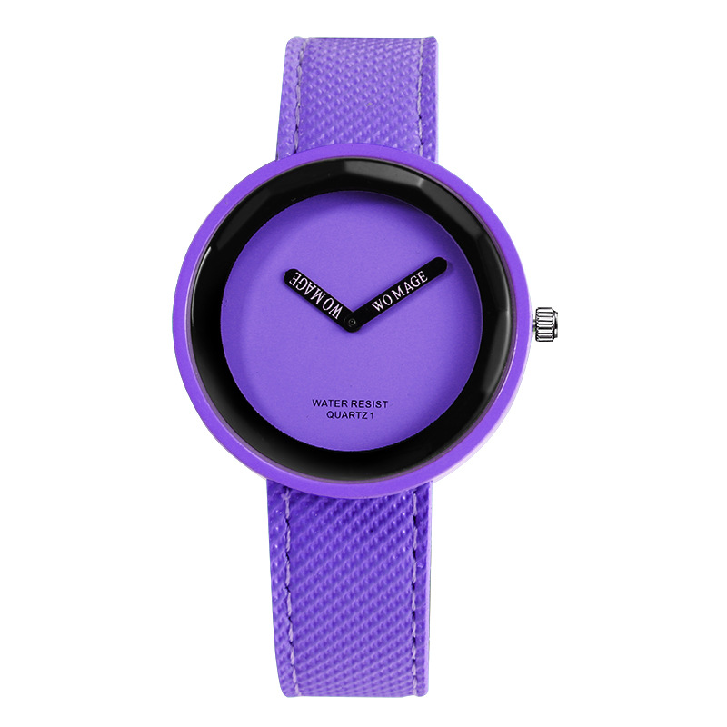 Minimalist Matte Leather Belt Watch - White