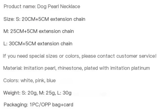 Pearl Heart-shaped Pet Collar