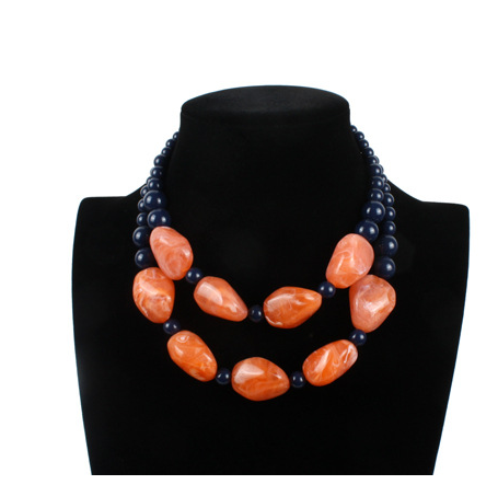 Exaggerated Personality Necklace Orange