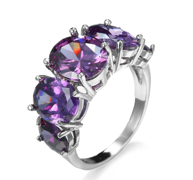 Geometric Zircon Ring 2