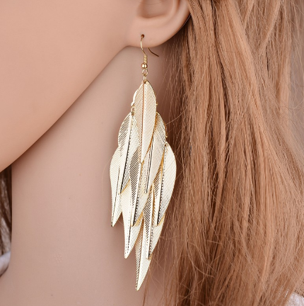 Silver Leaf Earrings
