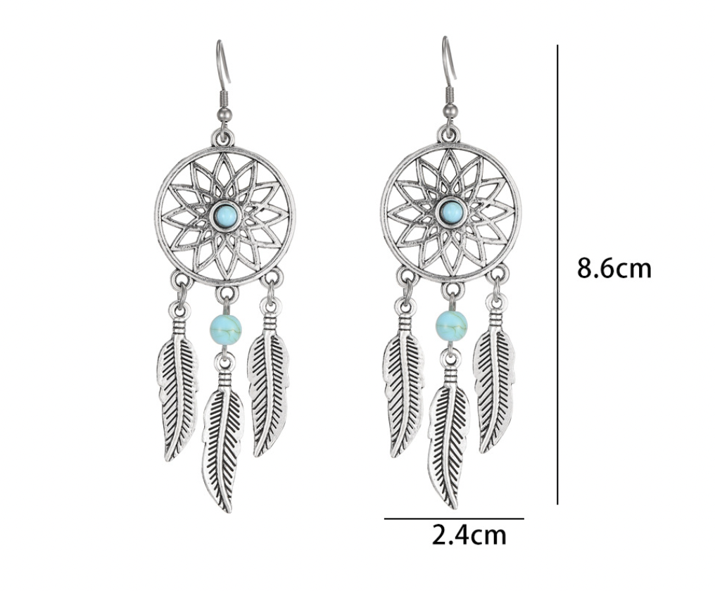 Feather Tassel Earrings