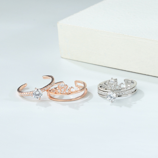 Rose Gold 二合一皇冠戒指