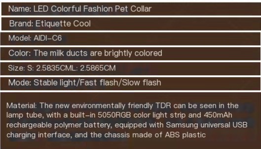 Flash Collar for Dogs