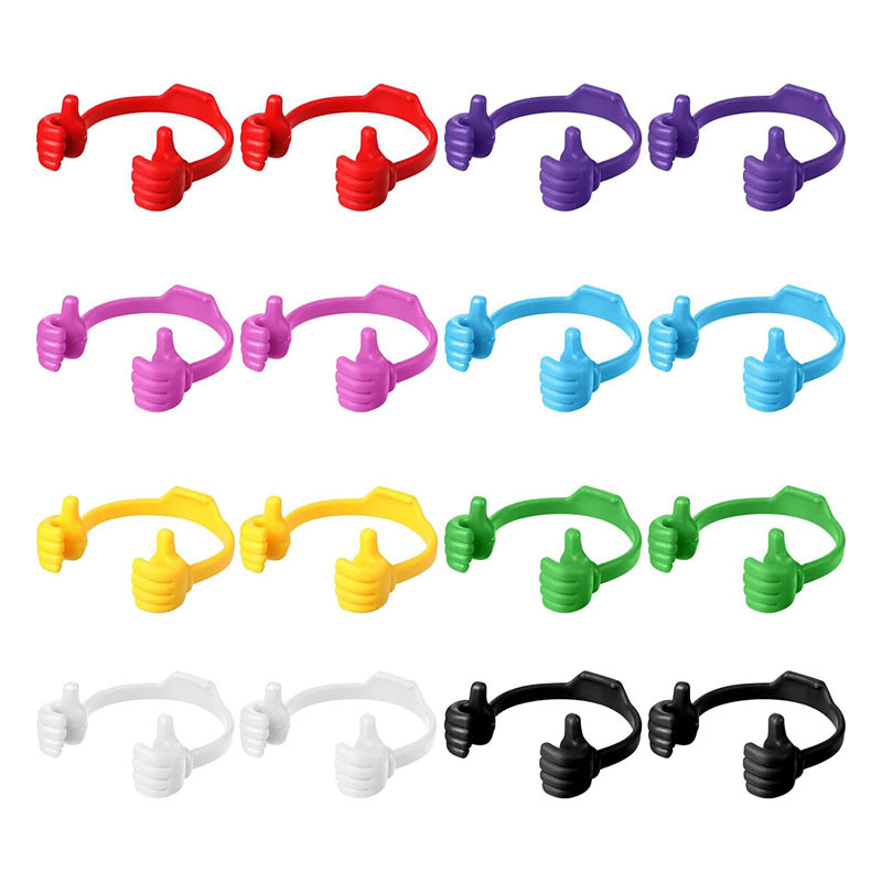 Cute thumbs-up phone and tablet stand