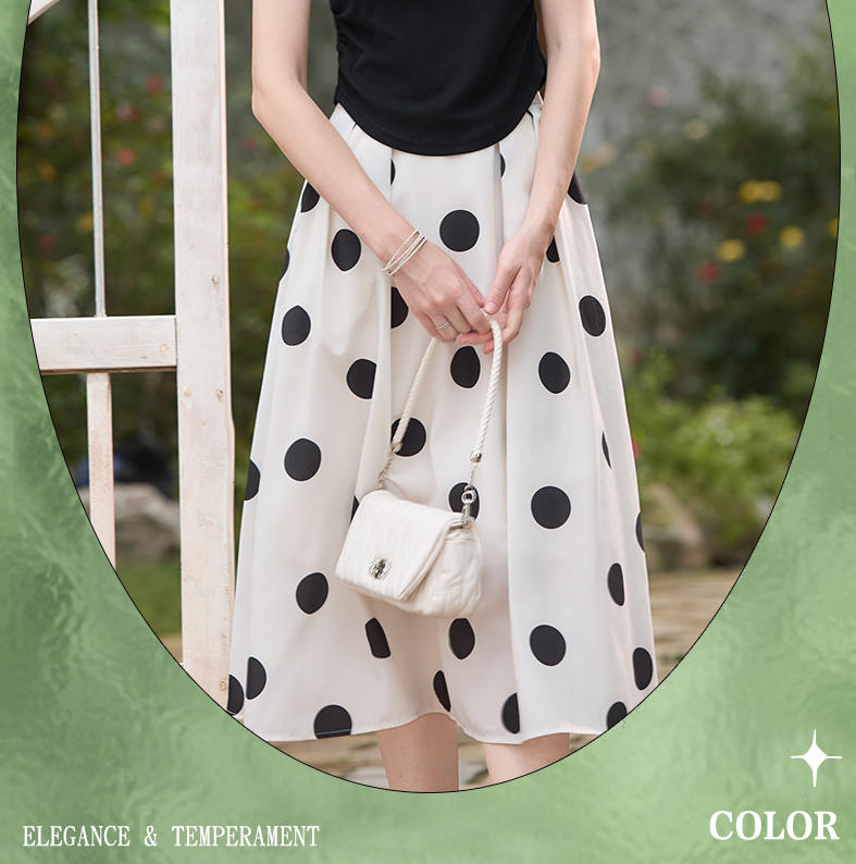 High Waist Anti-exposure Pleated Midi Skirt 2