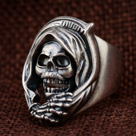 Skeleton Head Ring