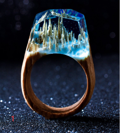 Resin Wood Ring 10