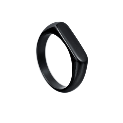 Anillo Irregular de Amor de Acero Inoxidable Simple y Moderno