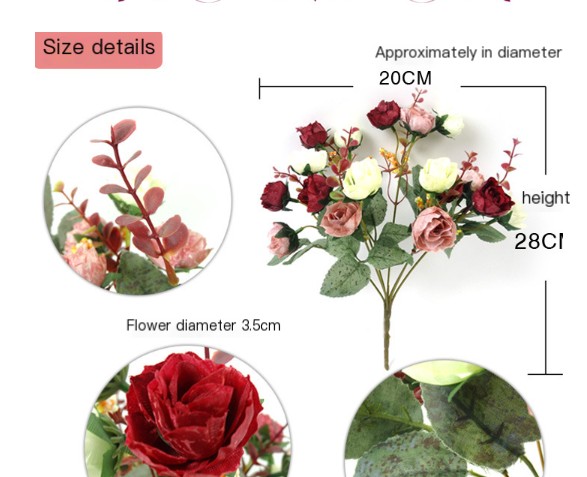 21-Head Diamond Rose Bouquet Image 1