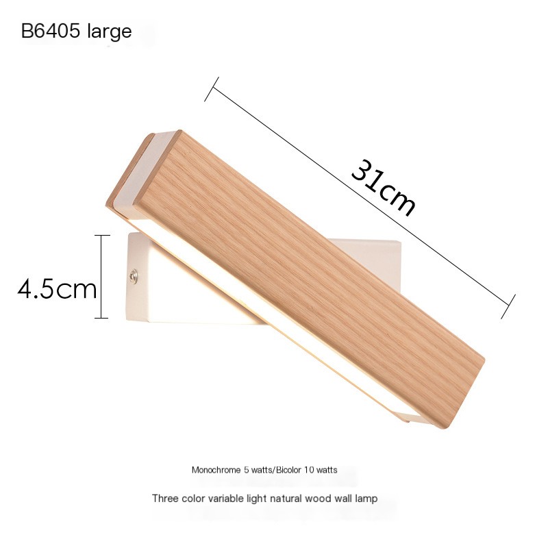 Minimalist Wooden Wall Lamp 1