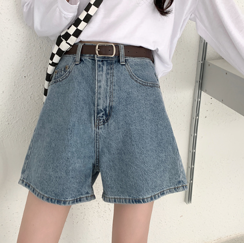 Denim Shorts Side View