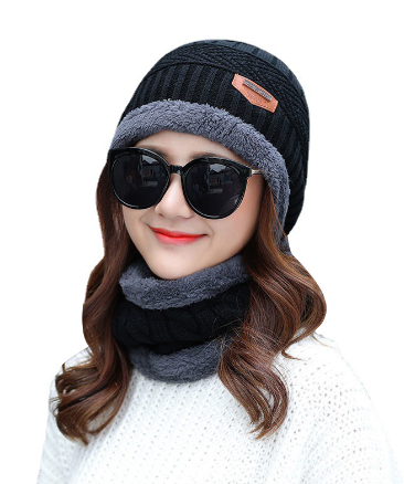 Knitted Thick Hat - Gray