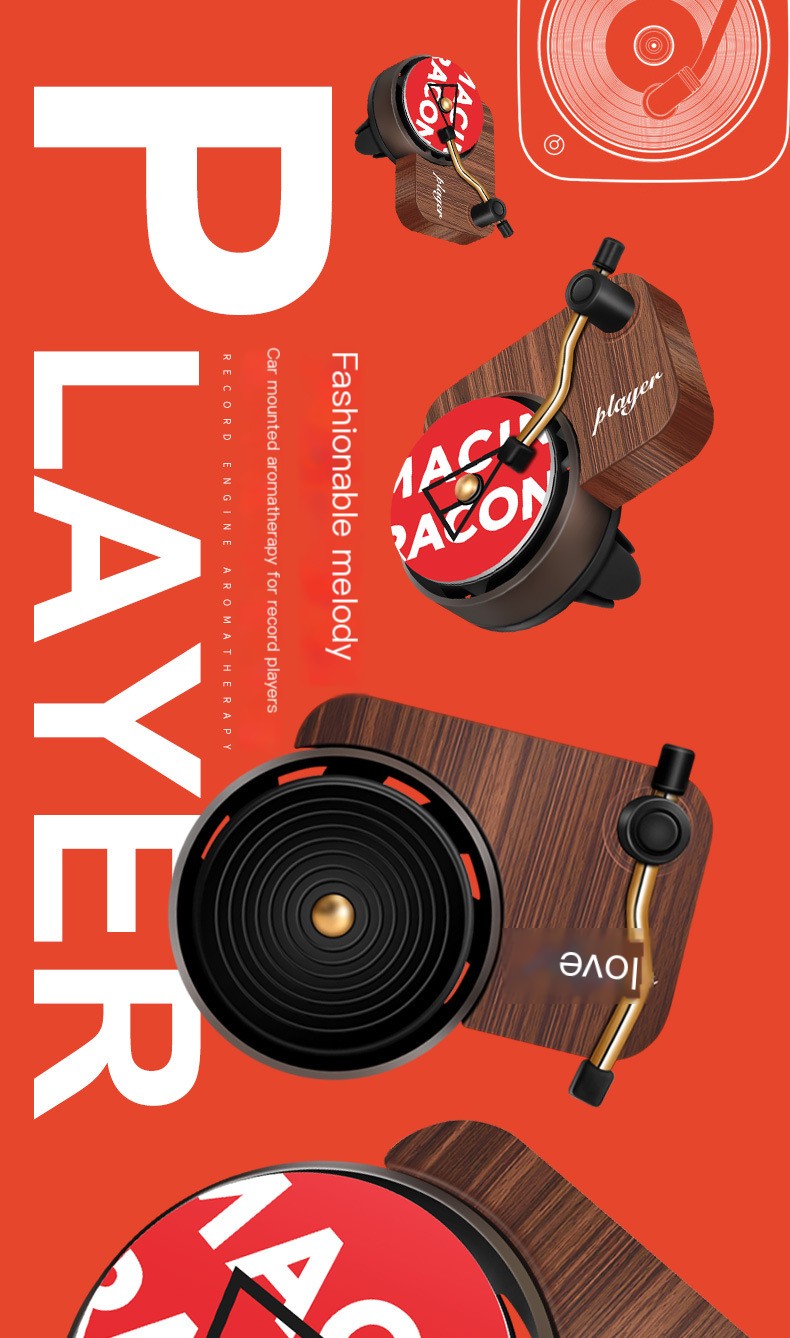 Car Vintage Record Player 2