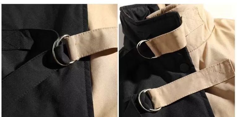 Thick Color-Block Work Cotton Jacket Image 4