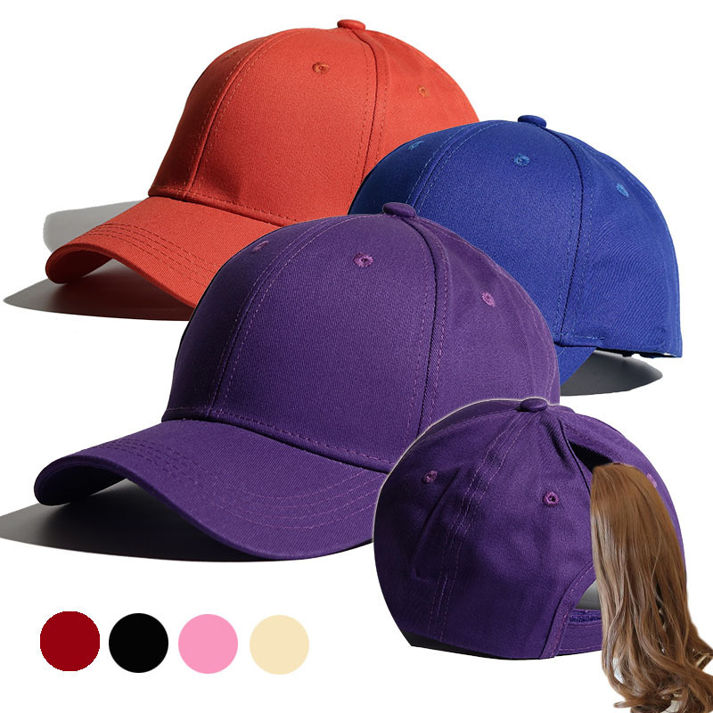 Ponytail Baseball Cap - Gray