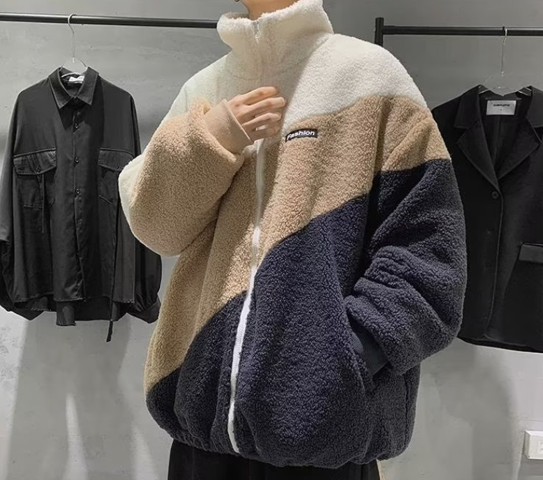 Retro Color-Blocked Jacket Details