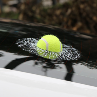 3D Crazy Tennis Ball Sticker 3