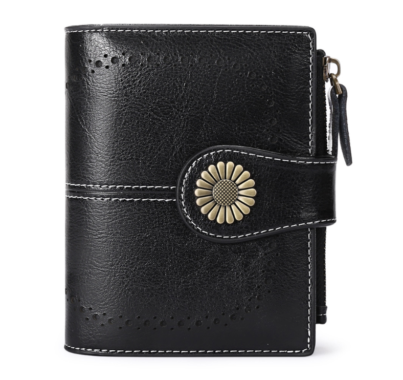 Compact Wallet with Zipper
