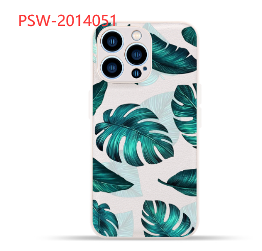 Blue Leaf Mobile Phone Case Image 3