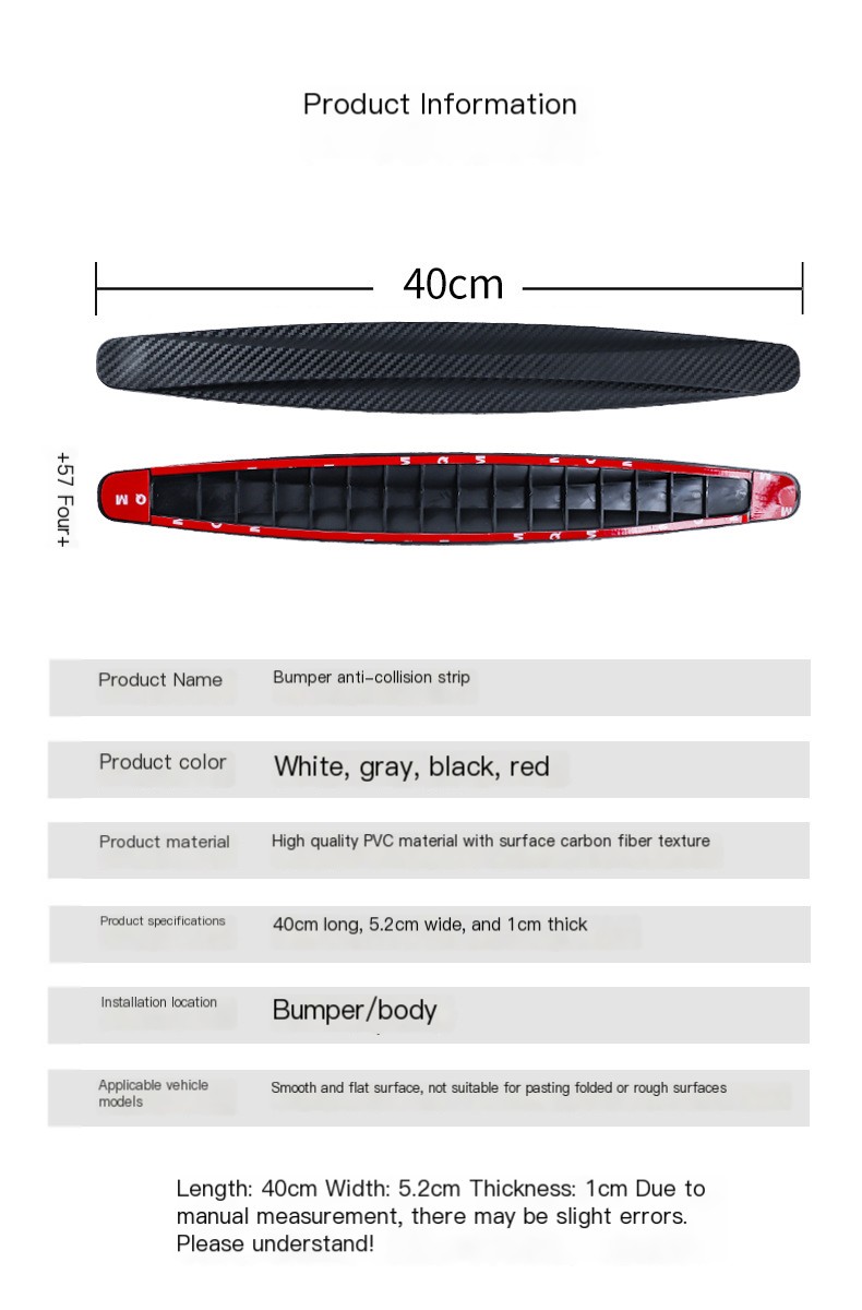 Bumper Strip Red