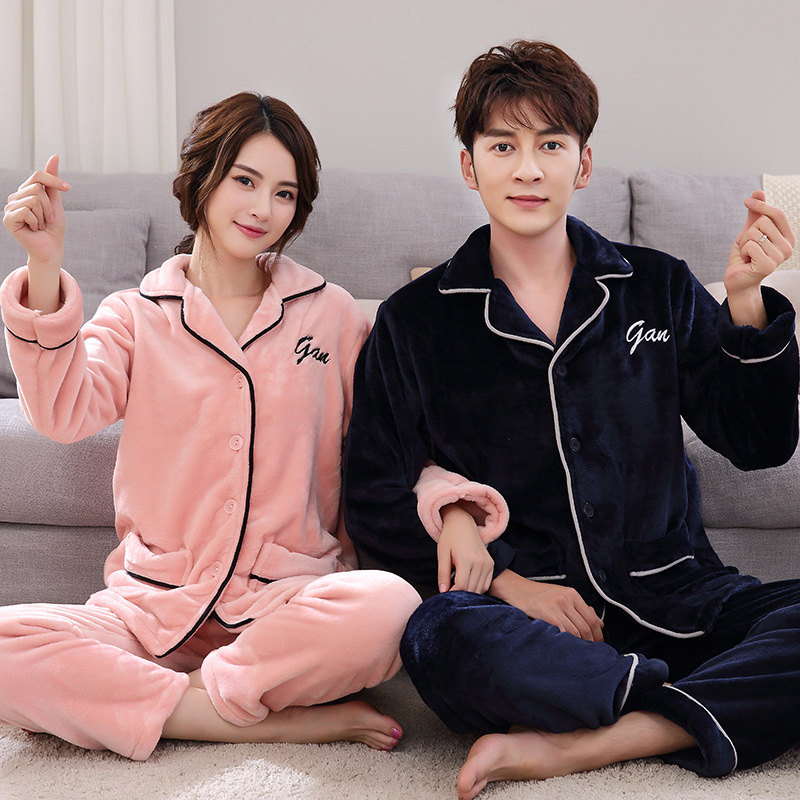 Flannel Couple Pajama Set