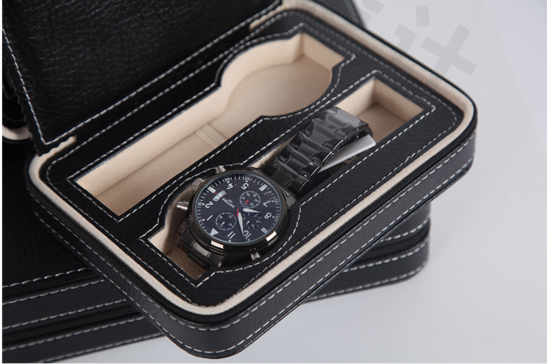 Black 2 Watches Bag