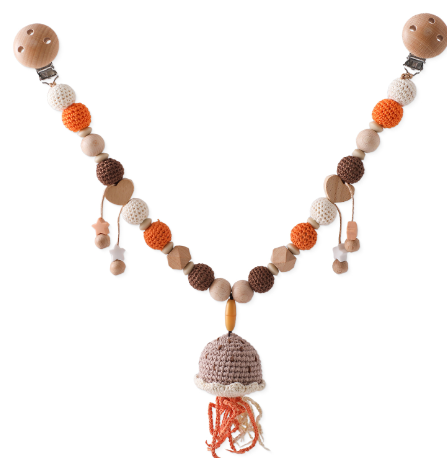 Crochet Jellyfish Stroller Chain Image 3