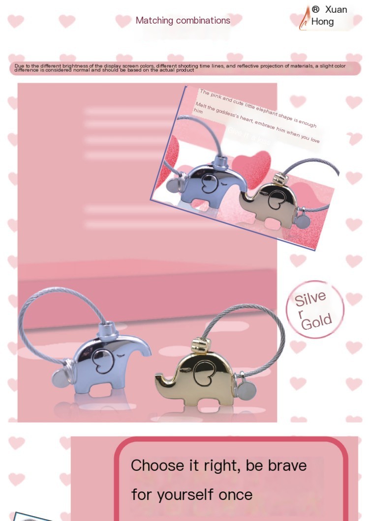 Creative Elephant Keychain 3