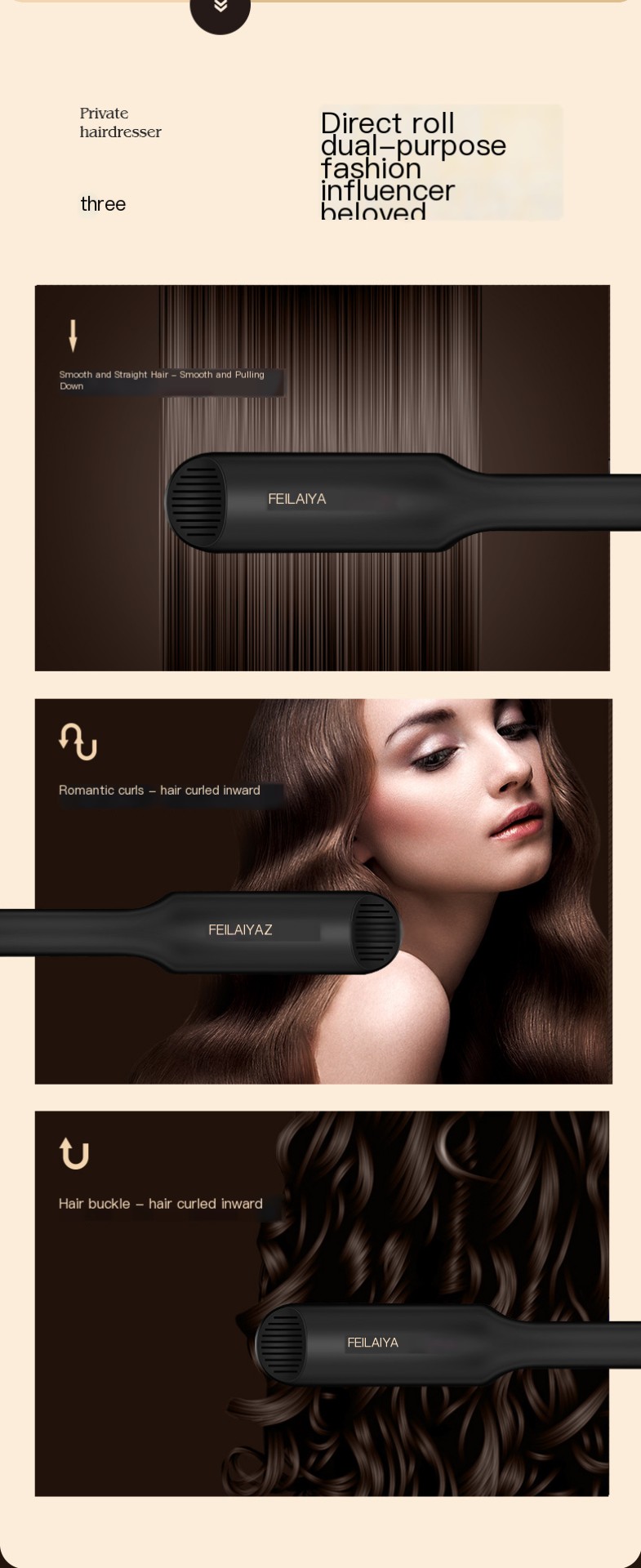 Ferramenta profissional para cabelo