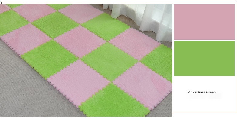 Baby crawling mat splicing floor mat carpet suede mat full paved puzzle game mat fence children's foam floor mat blanket