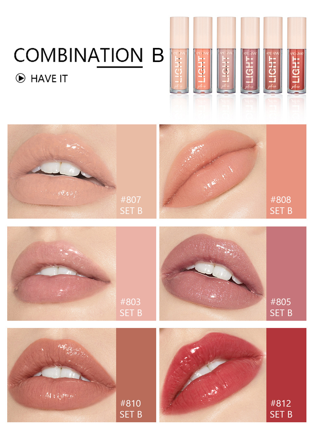 Matte High Gloss Lip Gloss Set Image 2