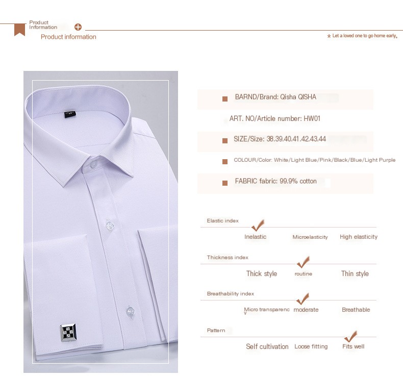 Men's French Cuff Shirt - Image 2