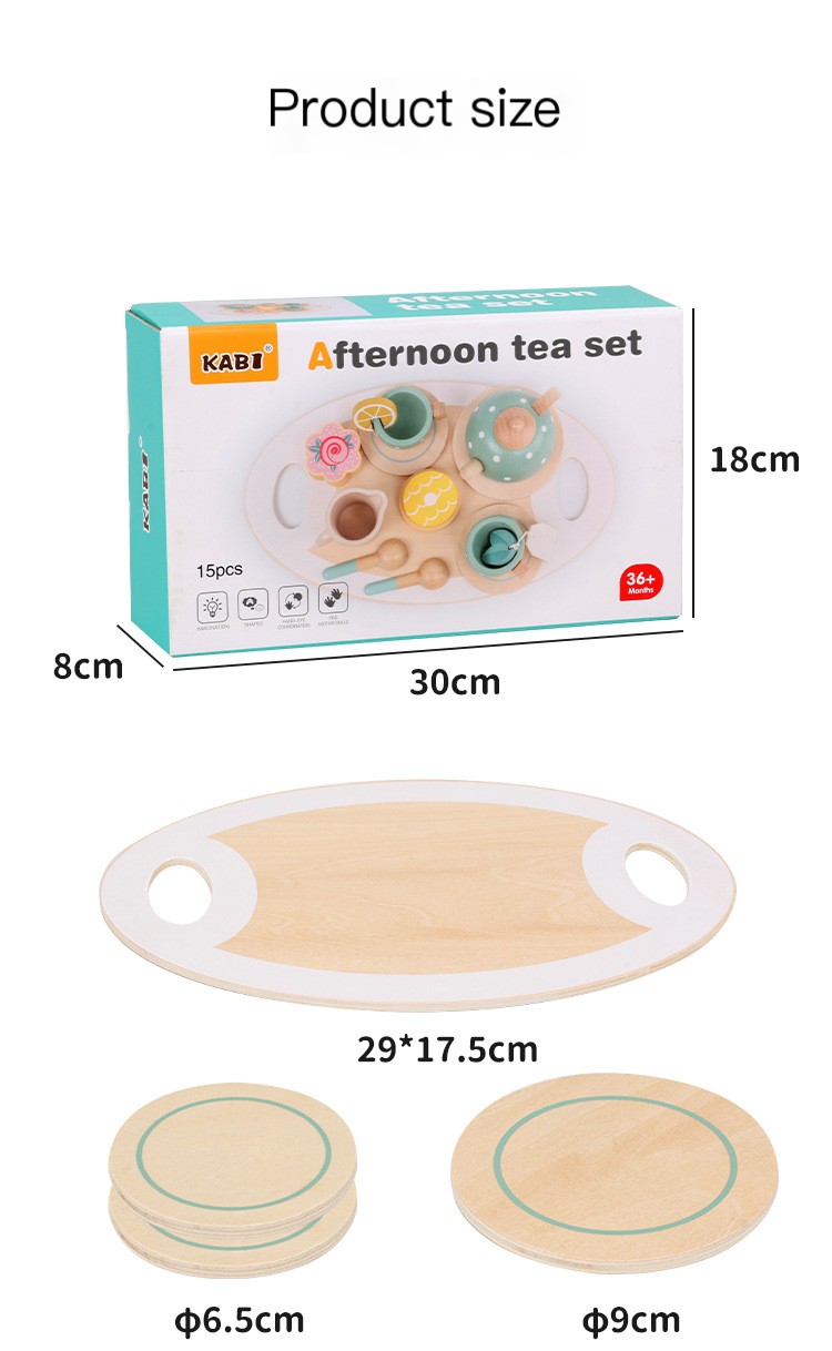 Wooden Tea Set Image 1