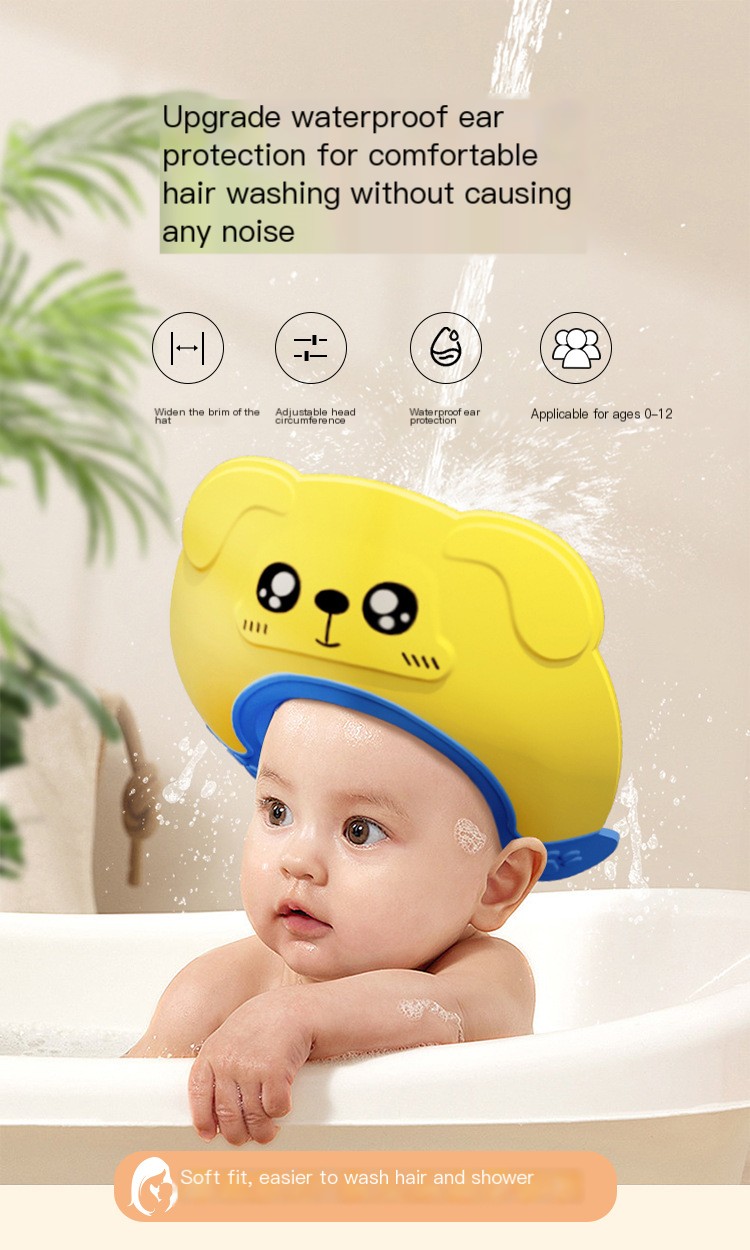 Baby Shampoo Cap Yellow