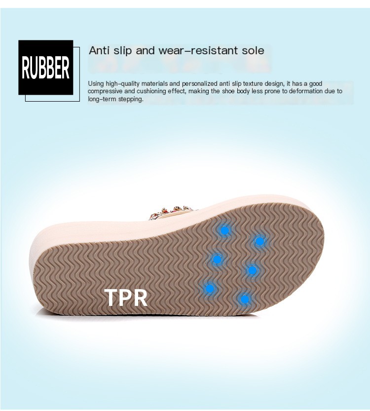 Herringbone Rhinestone Slippers 9