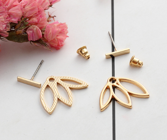 Lotus Earrings - Silver