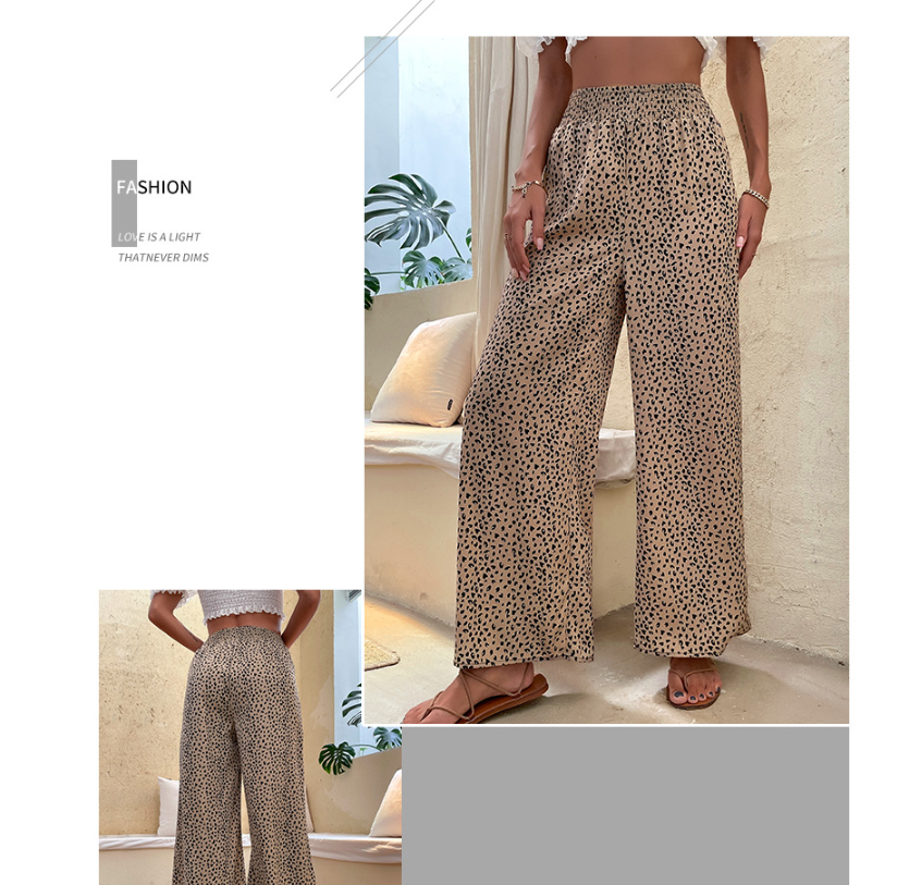 WOLFF Animal Print Pants close-up