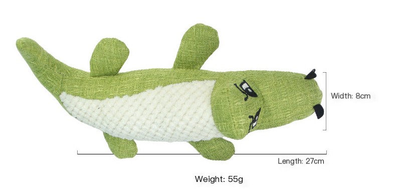 Dog Plush Crocodile Toy