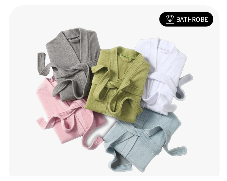 Summer Short Sleeve Bathrobe Image 5