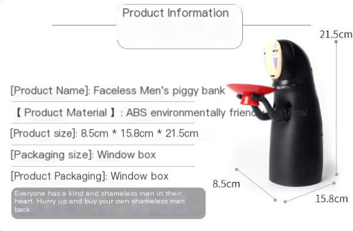 Faceless Man Piggy Bank Image 2