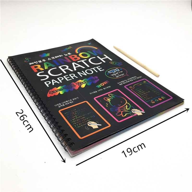 Colorful scratch paper image