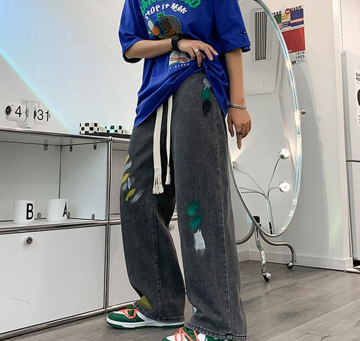 Circle Print Jeans Side View