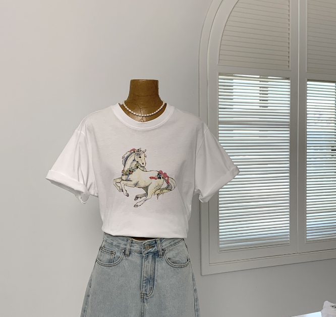 Unicorn Print T-Shirt