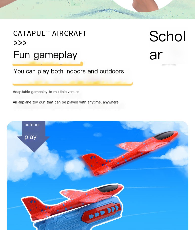 Kids Playing with Foam Aircraft