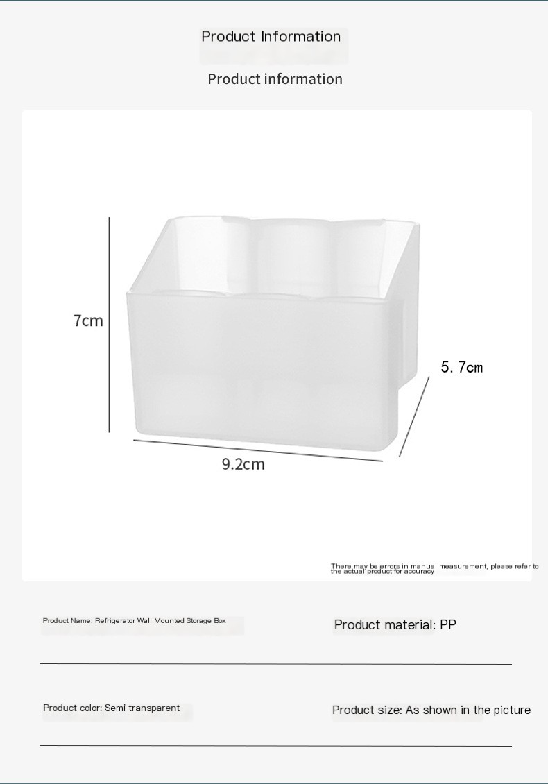 Refrigerator Side Door Storage Box Image 3