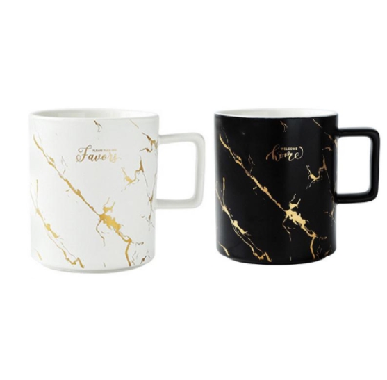 White Marble Mug