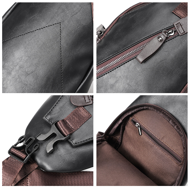 Men's Chest Bag Brown