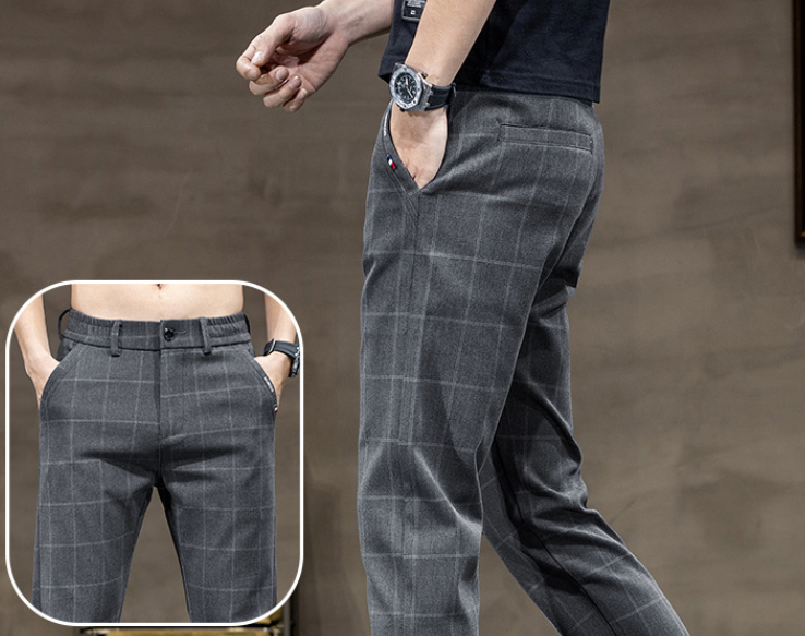 Fiorinni Men's Plaid Dress Pants